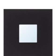 IKEA 鏡　ミラー　ブラック 1点の画像
