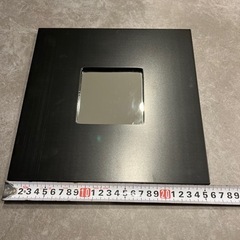 IKEA 鏡　ミラー　ブラック 1点の画像