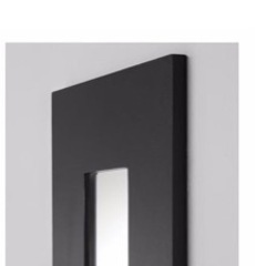 IKEA 鏡　ミラー　ブラック 1点の画像
