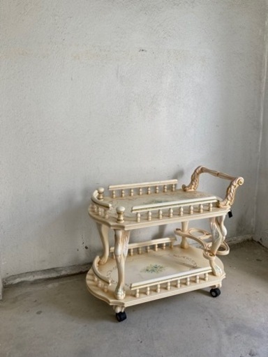 イタリア　ロココ調キッチンワゴン