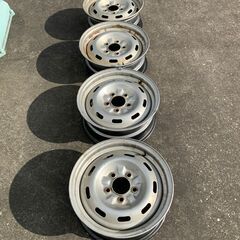 ハイエース　キャラバン等　スチール ホイール 4本　１５×６J