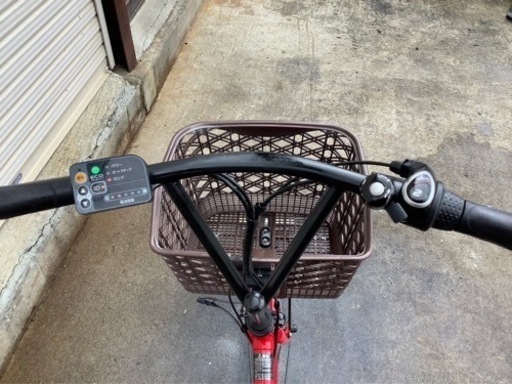 276 パナソニック新機種電動アシスト自転車SUGURdrop20インチ　レッドボディー