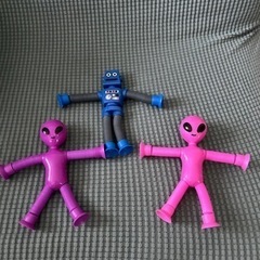 手足のびるんだーロボット&宇宙人5体セットの画像