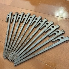 鉄製ペグ　11本の画像