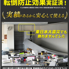 アイリスオーヤマ IRIS OHYAMA　家具転倒防止伸縮棒　2本入り　地震対策　転倒対策　家具転倒　つっぱり棒　耐震対策 　本棚 固定 家具固定の画像