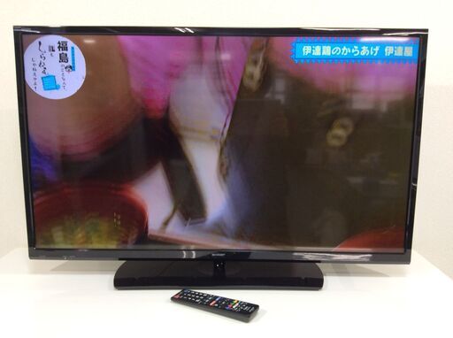 (3/11受渡済)YJT8065【SHARP/シャープ 40インチ液晶テレビ】美品 2017年製 AQUOS LC-40H40 家電 