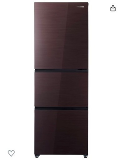 HISENSE ハイセンス HR-G2801BR 冷蔵庫 ブラウン 280ℓ