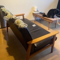2Pカリモクソファ譲りますの画像