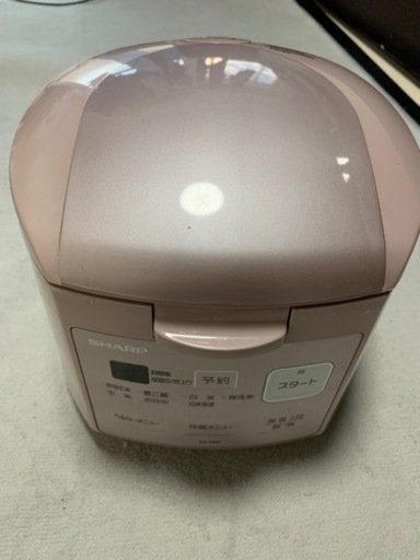 一人暮らしに最適　SHARP KS-HB5 3合炊き炊飯器