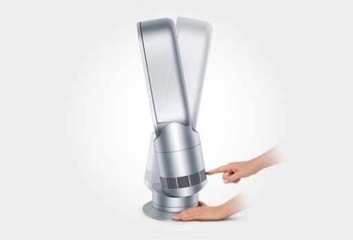 ★温風も冷風も★1台2役のスタイリッシュ扇風機！  Dyson Hot+Cool ファンヒーター ホワイト／ニッケル (AM09 WN