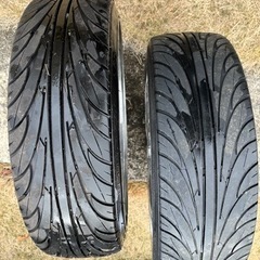 【取引中】17インチアルミホイール　タイヤ付き（溝あり）の画像