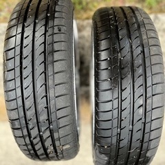 【取引中】17インチアルミホイール　タイヤ付き（溝あり）の画像