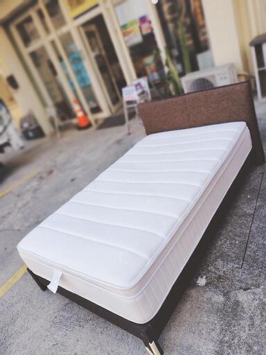 配達可【ベッド セミダブル マットレス セット】クリーニング済 管理