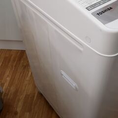 TOSHIBA　2021年製　5.0kg全自動洗濯機　AW-5G9(W)の画像