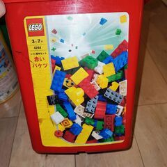【決定】レゴ　ブロック　赤いバケツ　楽しいどうぶつえんセット