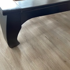 セミダブルローベッド（アジアン猫足）の画像