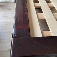 セミダブルローベッド（アジアン猫足）の画像