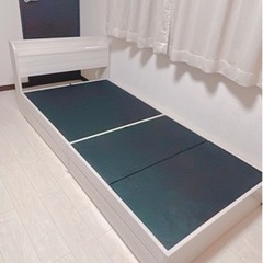 シングルベッドフレーム(白)