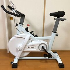 STEADY ST-128 スピンバイク 静音 非接触式 エアロ...