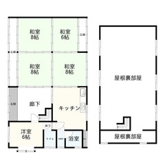 🉐 敷金・礼金・仲介手数料 無料🉐★ペット可★長浜市木之本町 戸建て 5DK 126㎡ プラス 離れの戸建ても利用可能 外国籍の方大歓迎☆ - 不動産