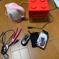 電気ポット、ケトル、ヘアアイロン、シェーバー、その他