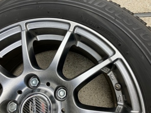 195/65R15スタッドレスタイヤ付きホイール4本　ノア、ヴォクシー、ステップワゴン、プリウス等　ランクB