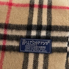 バーバリー　カシミヤ　マフラーの画像