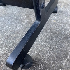 スタンドミラー　角形　ブラック　木製　大型　黒　長方形　姿見の画像