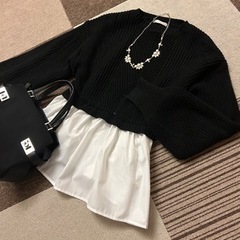 ☆バイカラー切り替えきニット☆
