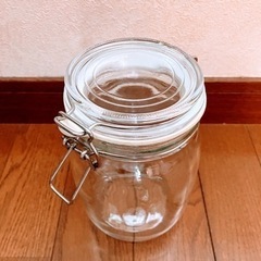 ＜美品♫＞イケア IKEA ガラス製 蓋付き密封容器 しっかり保存密封！自家製ジャムやなどの保存にいかがですか♪の画像