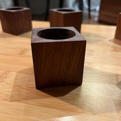 ７つセット キャンドルホルダー キャンドルスタンド 木製 アロマ ろうそく立ての画像