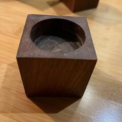 ７つセット キャンドルホルダー キャンドルスタンド 木製 アロマ ろうそく立ての画像
