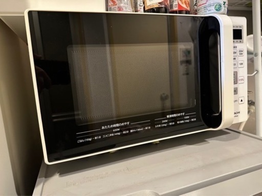 決まりました　電子レンジ　ホワイト