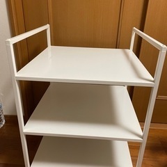 IKEA 棚 シェルフ 白の画像