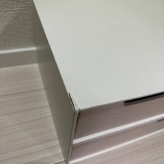 ニトリ　リバーシブル引き出し ブレッタ A4 2段 (WH)の画像