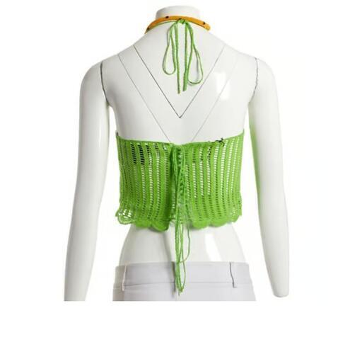 10万タグ付 ロエベ LOEWE かぎ針編み トカゲトップ コットン S 港区 10万タグ付 ロエベ LOEWE かぎ針編み トカゲトップ コットン S 港区