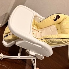 アップリカ Aprica 花柄 ハイローチェア ベーシック の画像