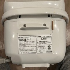 3合炊き炊飯器(2021年3月購入)の画像