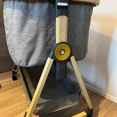 HZDMJ ベビーベッド グレー　折りたたみの画像