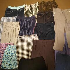 子供服合計24枚！ズボン19枚、シャツ3枚、タンクトップ2枚 ほぼ130サイズ 男女兼用の画像