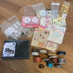 マスキングテープ、シール、付箋、ミニアルバム