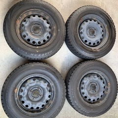 受渡し予定者決定済　7〜8分山！スタッドレス　ブリジストンVRX 185 70 R14 4本セットの画像