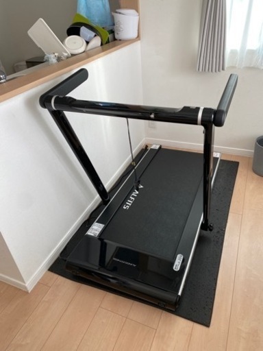 【譲渡決定】アルインコ(ALINCO) ランニングマシン 薄型 負荷軽減クッション LED表示メーター Pレッド 心拍測定 簡単移動 タブレットトレー プログラム機能 折りたたみ 広い走行面