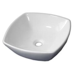 白陶器角型ベッセルボウル　SL3440　新品　在庫あり