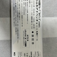 1/8使える　ふわふわアドベンチャー　札幌ドーム　お子さまチケッ...