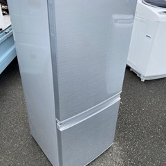 福岡市内配送設置無料　シャープ SHARP SJ-14Y-S [冷蔵庫 （137L・つけかえどっちもドア） 2ドア シルバー系]
