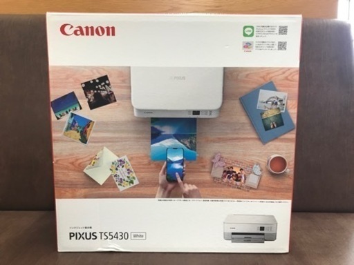 【新品未開封品】☆Canon プリンター A4インクジェット複合機 PIXUS TS5430 ホワイト 2021年モデル①