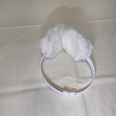 耳あて　イヤーマフ　白の画像