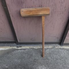 お話し中　お餅つき　杵　中古品