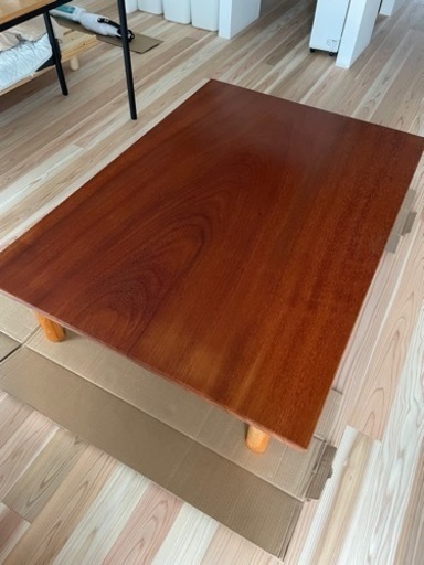 アパ（アフリカケヤキ）　一枚板　座卓　ローテーブル